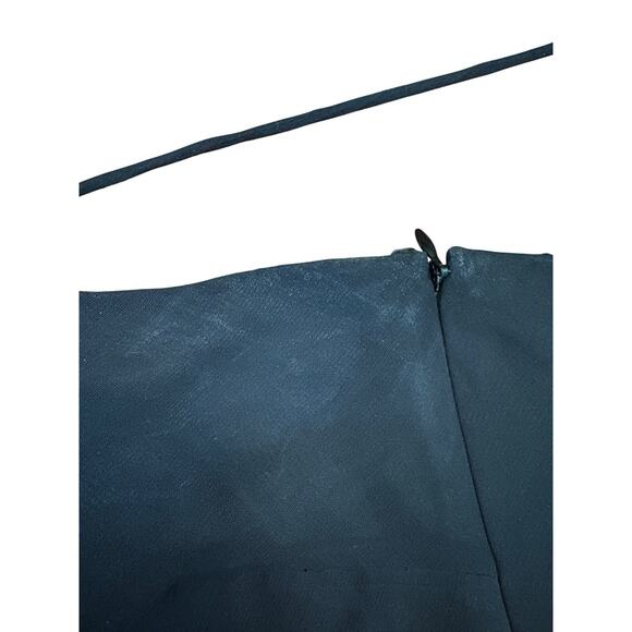 Vtg 90s Y2K Rimini Dress Black Beaded Sequin Sz 6 Iridescent Asymmetrical Hem - Picture 8 of 8